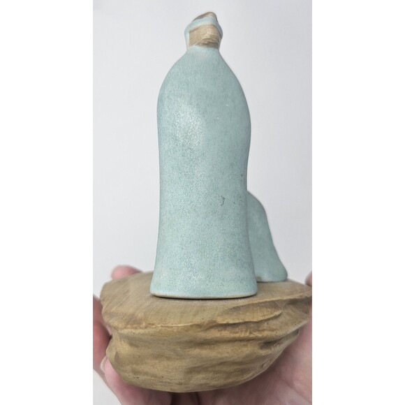 Vtg Jack Black Navajo Pottery Couple Praying On Mesa Ceramic Sculpture Signed - Picture 7 of 14